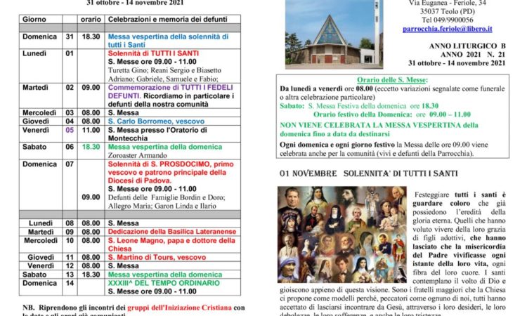thumbnail of bollettino parrocchiale 31-10-2021 14-11-2021