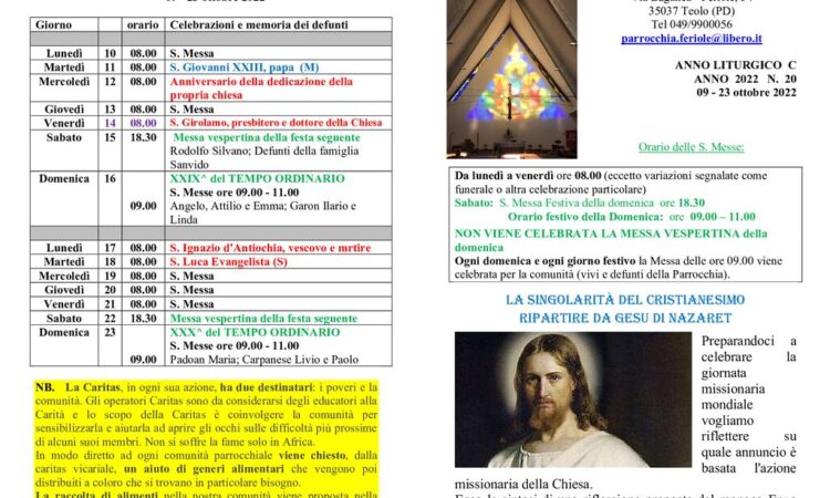 thumbnail of bollettino parrocchiale 09-10-2022 23-10-2022