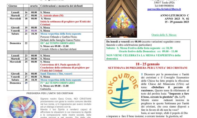thumbnail of bollettino parrocchiale 15-01-2023 29-01-2023
