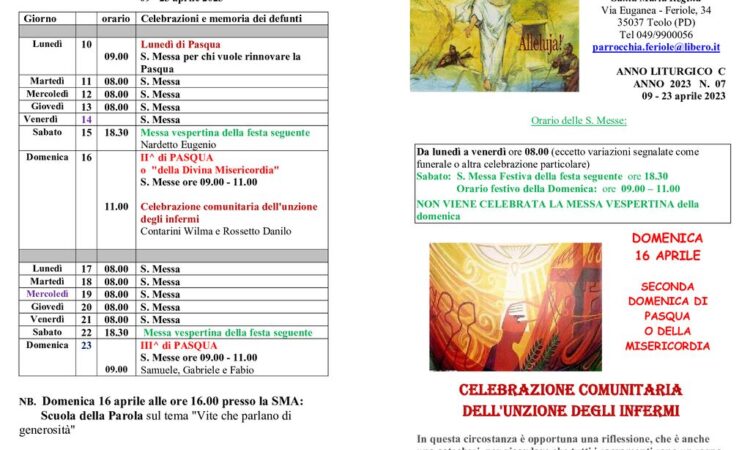 thumbnail of bollettino parrocchiale 09-04-2023 23-04-2023